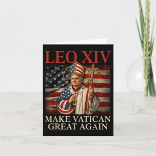 Pope Leo Xiv Make Vatican Great Again Catholic Chu Card