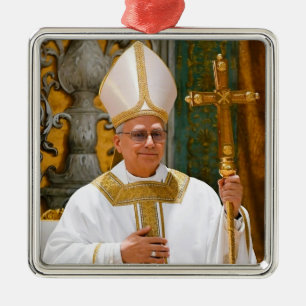 Pope Leo XIV Mass Sistine Chapel  Metal Tree Decoration