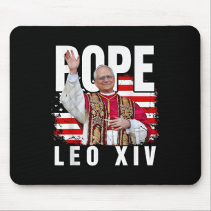 Pope Leo Xiv New Pope First American Pope Flag Pro Mouse Pad