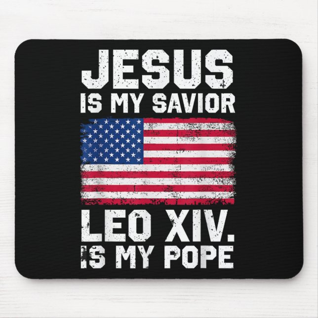 Pope Leo Xiv. - Pope Leo  Mouse Pad (Front)