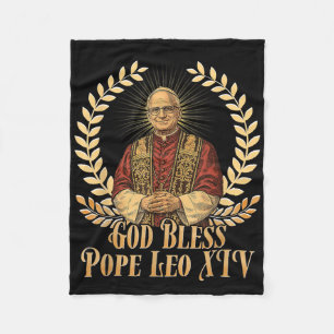 Pope Leo Xiv Robert Francis Prevost _7 Fleece Blanket