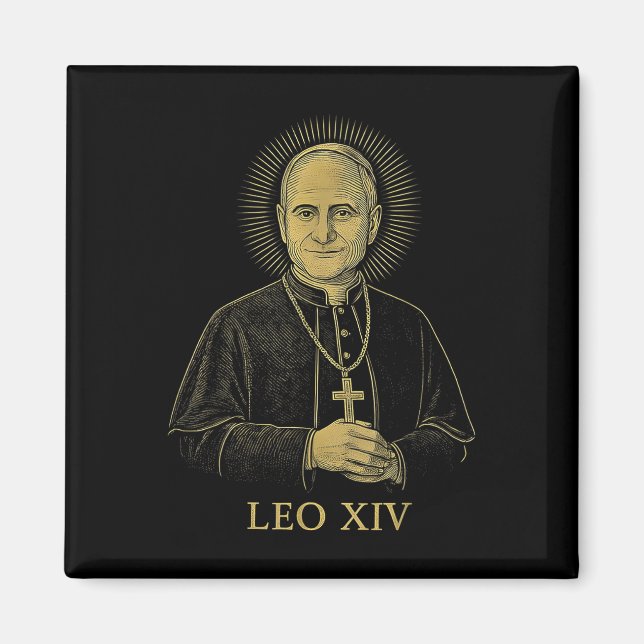Pope Leo Xiv Robert Francis Prevost  Magnet (Front)
