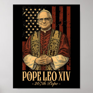 Pope Leo Xiv Robert Francis Prevost  Poster