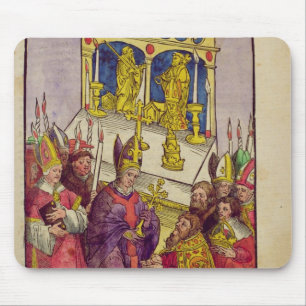 Pope Martin V gives Sigismund symbolic gift Mouse Pad