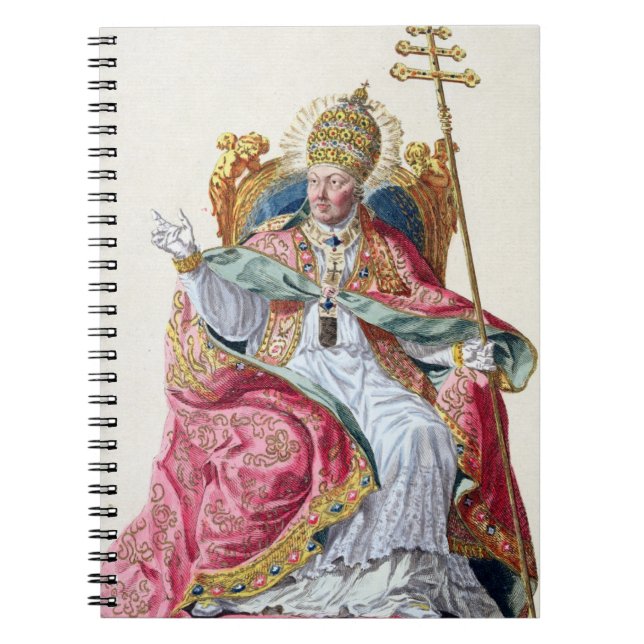 Pope Pius VI (1717-99) from 'Receuil des Estampes, Spiral Notebook (Front)