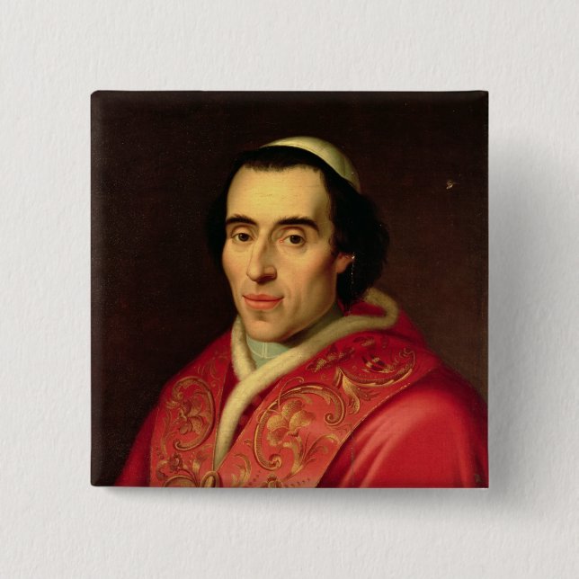 Pope Pius VII 15 Cm Square Badge (Front)