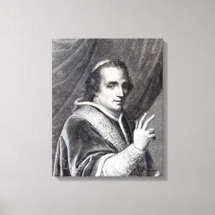 Pope Pius VII, engraved by Rafaello Morghen Canvas Print