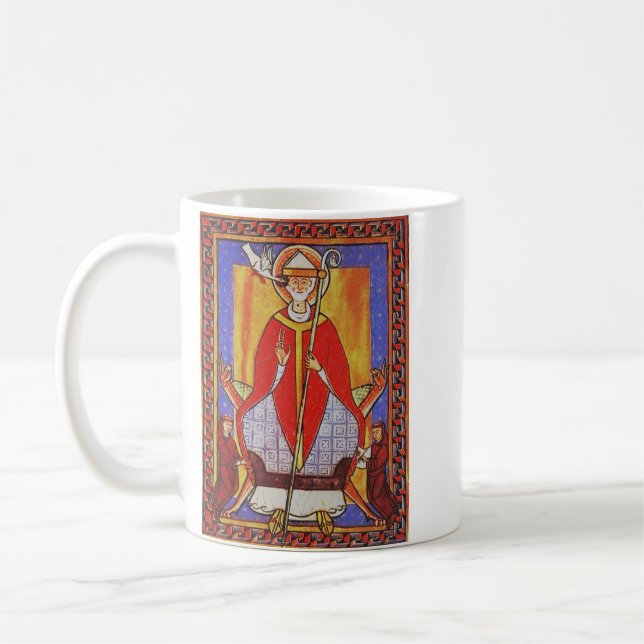 Pope Saint Gregory I the Dialogist Coffee Mug (Left)