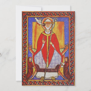Pope Saint Gregory I the Dialogist Holiday Card