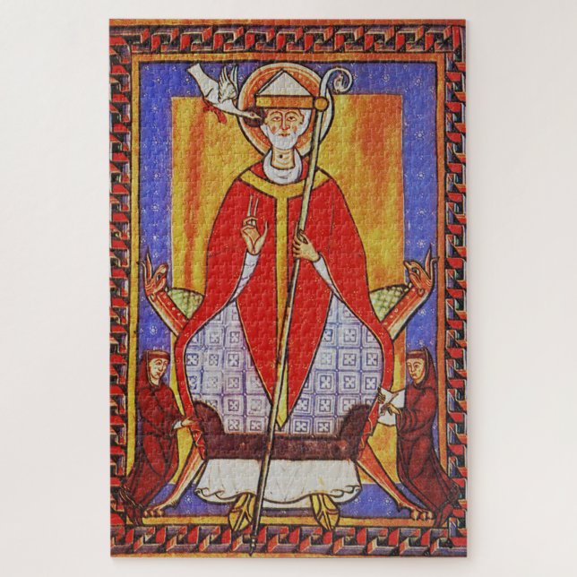 Pope Saint Gregory I the Dialogist Jigsaw Puzzle (Vertical)