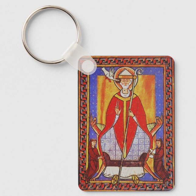 Pope Saint Gregory I the Dialogist Key Ring (Front)