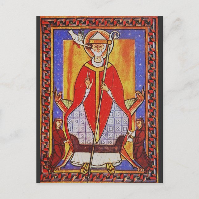 Pope Saint Gregory I the Dialogist Postcard (Front)