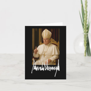 Pope Trump Funny American President Trump Vatican  Card