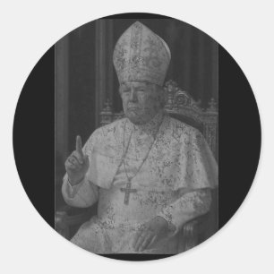 Pope Trump Funny American President Trump Vatican  Classic Round Sticker