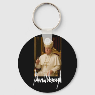 Pope Trump Funny American President Trump Vatican  Key Ring