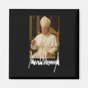 Pope Trump Funny American President Trump Vatican  Magnet