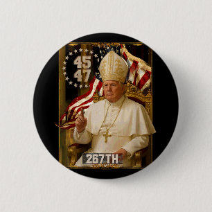 Pope Trump Funny President Trump 1 6 Cm Round Badge