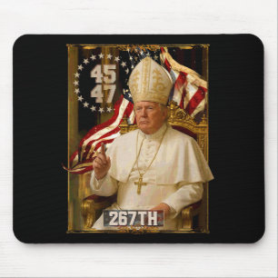Pope Trump Funny President Trump 1  Mouse Pad