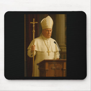 Pope Trump Funny President Trump Declares Himself  Mouse Pad