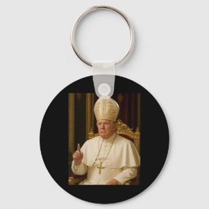 Pope Trump Funny President Trump Key Ring