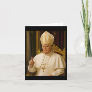 Pope Trump Funny Trump Vatican Christian Retro Chu Card