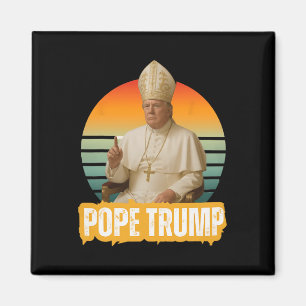 Pope Trump Funny Trump Vatican Christian Retro Chu Magnet