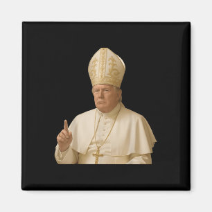 Pope Trump Funny Trump Vatican Christian Retro Chu Magnet