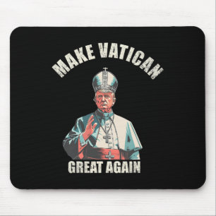 Pope Trump Funny Trump Vatican Christian Retro Chu Mouse Pad