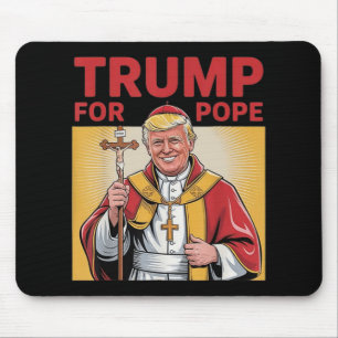 Pope Trump Funny Trump Vatican Christian Retro Chu Mouse Pad