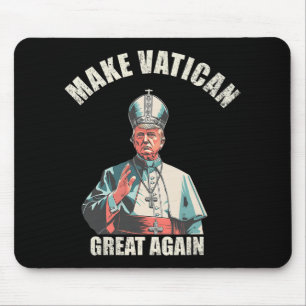 Pope Trump Funny Trump Vatican Christian Retro Chu Mouse Pad