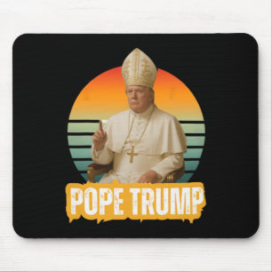 Pope Trump Funny Trump Vatican Christian Retro Chu Mouse Pad