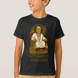 Pope Trump Funny Trump Vatican Christian Retro Chu T-Shirt