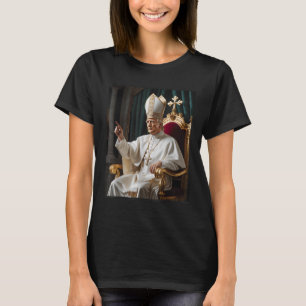 Pope Trump Funny Trump Vatican Christian Retro Chu T-Shirt