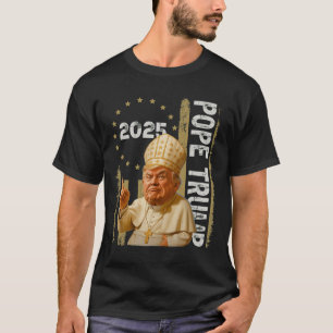 Pope Trump Funny Trump Vatican Christian Retro Chu T-Shirt