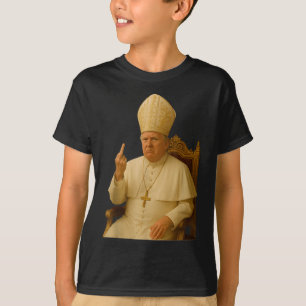 Pope Trump Funny Trump Vatican Christian Retro Chu T-Shirt