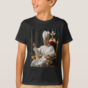 Pope Trump Funny Trump Vatican Christian Retro Chu T-Shirt