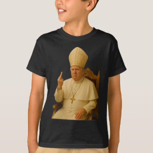 Pope Trump Funny Trump Vatican Christian Retro Chu T-Shirt