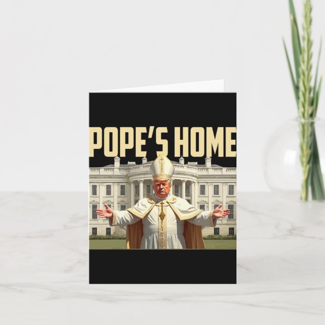 Pope Trump Home  Card (Front)