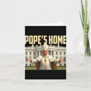 Pope Trump Home Card