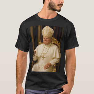 Pope Trump Pope Funny Trump Vatican Christian Retr T-Shirt
