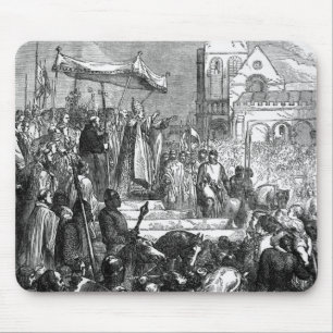Pope Urban II Preaching the First Crusade Mouse Pad