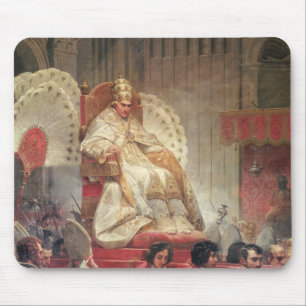 Pope VIII in St. Peter's on the Sedia Gestatoria Mouse Pad