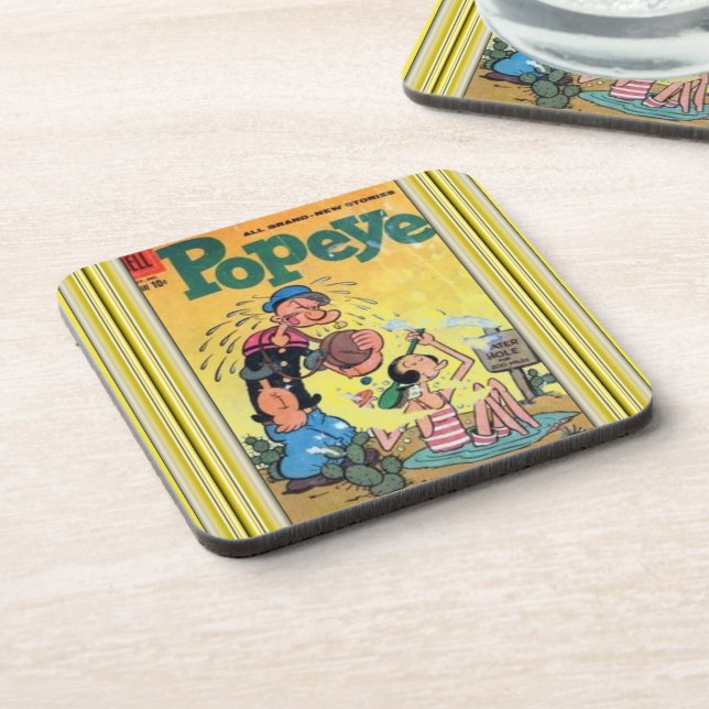 Popeye Beverage Coaster (Left Side)