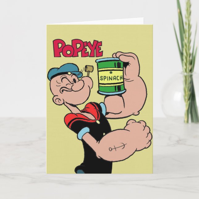 Popeye Greeting Card (Front)
