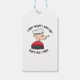 Popeye I Yam What I Yam Classic Gift Tags