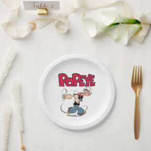 Popeye Paper Plate