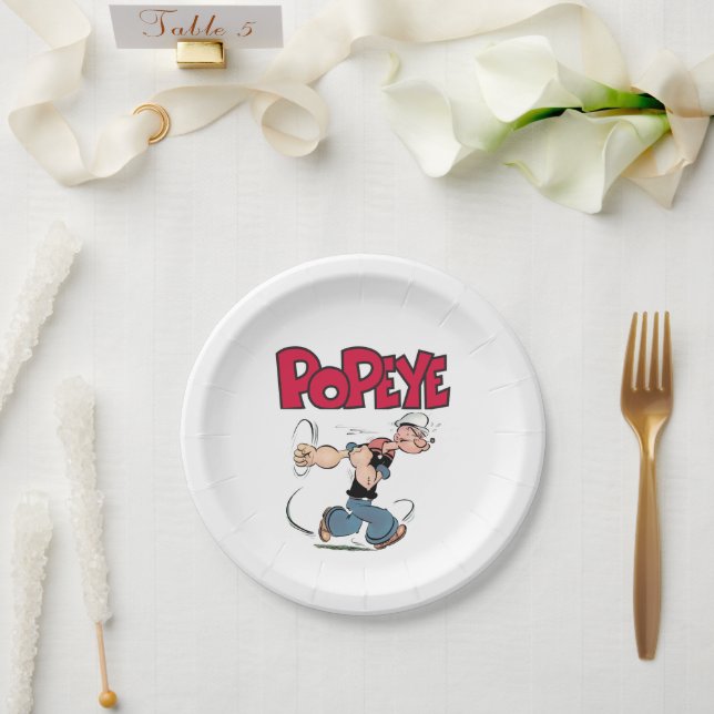 Popeye Paper Plate (Wedding)
