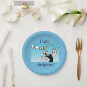 Popeye Paper Plate