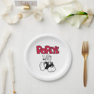 Popeye Paper Plate