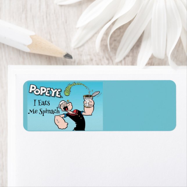 Popeye Return Address Label (Insitu)